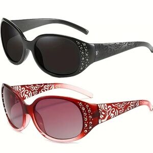 NEW! Gorgeous Sunglasses in Red or Black! You Pick ONE!